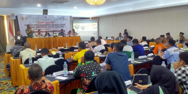 Jelang Pilkada, KPU Bolaang Mongondow Selatan Gelar Rapat Koordinasi Tahapan Pencalonan Bupati Dan Wakil Bupati 2024